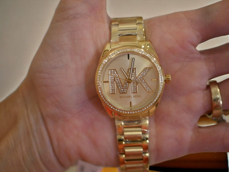 Michael Kors Janelle Quartz Gold Dial Gold Steel Strap Watch For Women - MK7381 Buy Now By Michael Kors