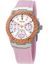 Guess Zena Quartz White Dial Pink Rubber Strap Watch For Women - W1094L4 Buy Now By Guess