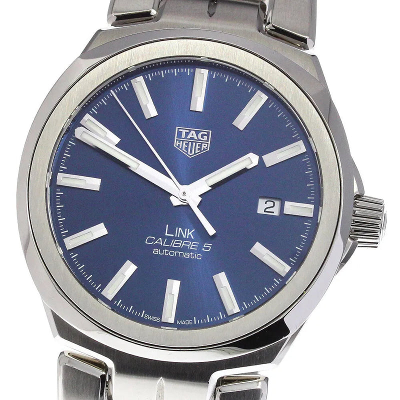 Tag Heuer Link Automatic Blue Dial Silver Steel Strap Watch for Men - WBC2112.BA0603 Buy Now By Tag Heuer