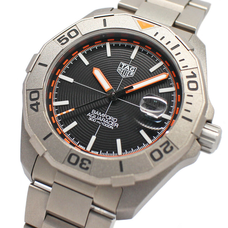 Tag Heuer Aquaracer Calibre 5 Bamford Limited Edition Black Dial Grey Steel Strap Watch for Men - WAY208C.FC6383 Buy Now By Tag Heuer