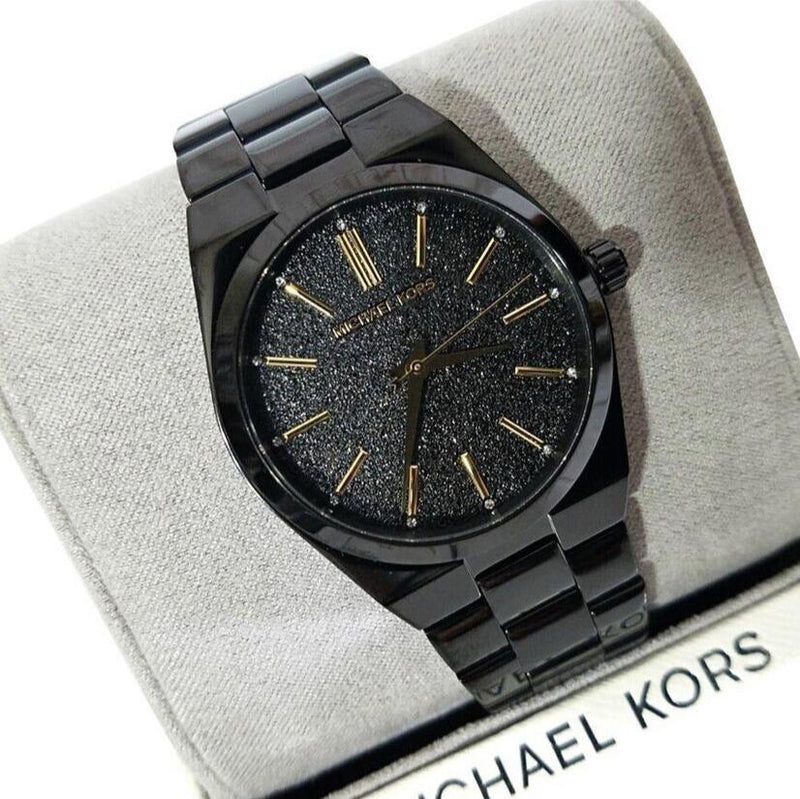Michael Kors Channing Quartz Black Dial Black Steel Strap Watch For Women - MK6625 Buy Now By Michael Kors