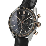 Tag Heuer Carrera Chronograph Black Dial Black Leather Strap Watch for Men - CBN2A5A.FC6481 Buy Now By Tag Heuer