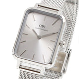 Daniel Wellington Quadro Unitone Silver Dial Silver Mesh Strap Watch For Women - DW00100486 Buy Now By Daniel Wellington
