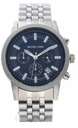 Michael Kors Hutton Chronograph Blue Dial Blue Steel Strap Watch For Men - MK8952 Buy Now By Michael Kors