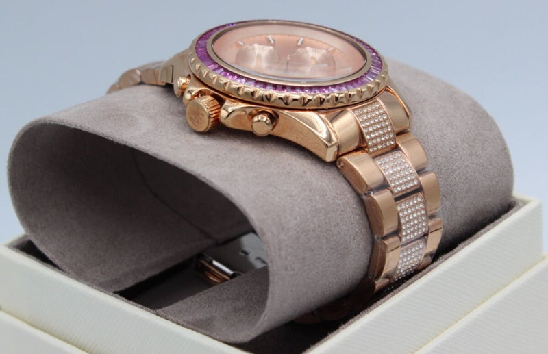 Michael Kors Everest Chronograph Rose Gold Dial Rose Gold Steel Strap Watch For Women - MK7211 Buy Now By Michael Kors