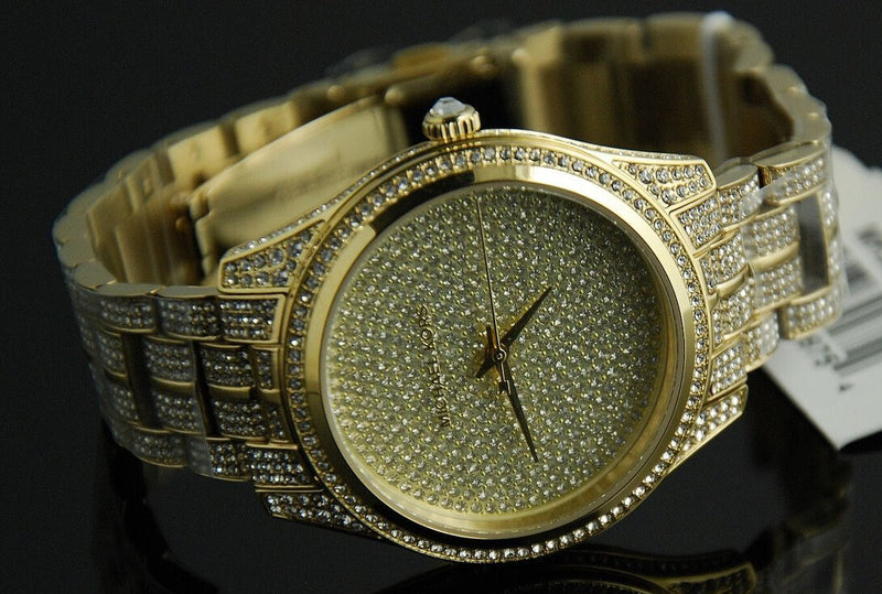 Michael Kors Lauryn Crystals Gold Dial Gold Steel Strap Watch For Women - MK3930 Buy Now By Michael Kors