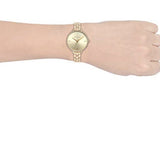 Michael Kors Charley Three-Hand Quartz Gold Dial Gold Steel Strap Watch for Women - MK4399 Buy Now By Michael Kors