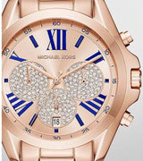 Michael Kors Bradshaw Chronograph Rose Gold Dial Rose Gold Steel Strap Watch For Women - MK6321 Buy Now By Michael Kors