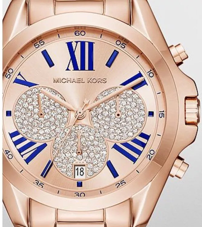 Michael Kors Bradshaw Chronograph Rose Gold Dial Rose Gold Steel Strap Watch For Women - MK6321 Buy Now By Michael Kors