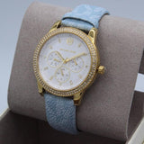Michael Kors Tibby Multifunction White Dial Blue Leather Strap Watch For Women - MK2965 Buy Now By Michael Kors