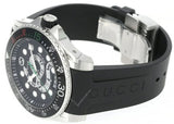 Shop Gucci Dive Quartz Kingsnake Black Dial Black Rubber Strap Watch For Men - YA136217 in USA