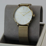 Michael Kors Auden Three Hand White Dial Gold Mesh Strap Watch for Women - MK7150 Buy Now By Michael Kors