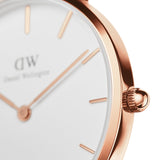 Daniel Wellington Classic Petite Reading White Dial Black Leather Strap Watch For Women - DW00100229 Buy Now By Daniel Wellington