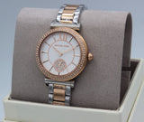 Michael Kors Abbey Three-Hand White Dial Two Tone Steel Strap Watch for Women - MK4616 Buy Now By Michael Kors