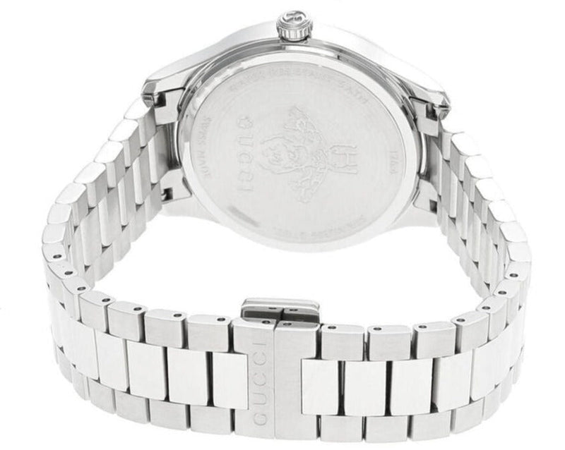 Shop Gucci G Timeless Quartz Black Dial Silver Steel Strap Watch for Women - YA1265034 in USA