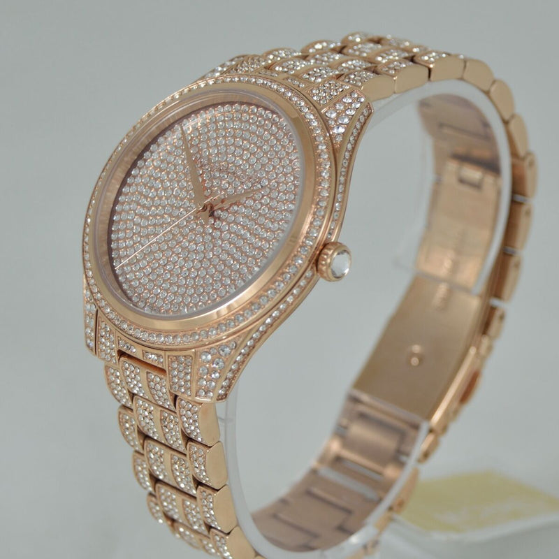 Michael Kors Lauryn Crystals Rose Gold Dial Rose Gold Steel Strap Watch For Women - MK3931 Buy Now By Michael Kors