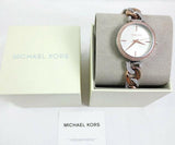 Shop Michael Kors Catelyn Quartz Silver Dial Two Tone Steel Strap Watch For Women - MK4634 in USA