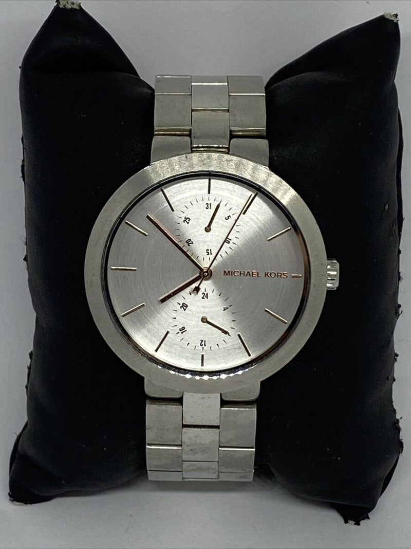 Michael Kors Garner Analog Silver Dial Silver Steel Strap Watch For Women - MK6407 Buy Now By Michael Kors