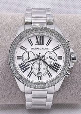 Michael Kors Wren Chronograph Silver Dial Silver Steel Strap Watch for Women - MK7429 Buy Now By Michael Kors