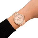 Fossil Cecile Rose Gold Dial Rose Gold Steel Strap Watch for Women - AM4483 Buy Now By Fossil