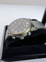 Emporio Armani Luigi Quartz Chronograph Black Dial Green Mesh Bracelet Watch For Men - AR11115 Buy Now By Emporio Armani