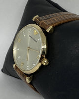 Emporio Armani Gianni T Bar Beige Dial Brown Leather Strap Watch For Women - AR1883 Buy Now By Emporio Armani