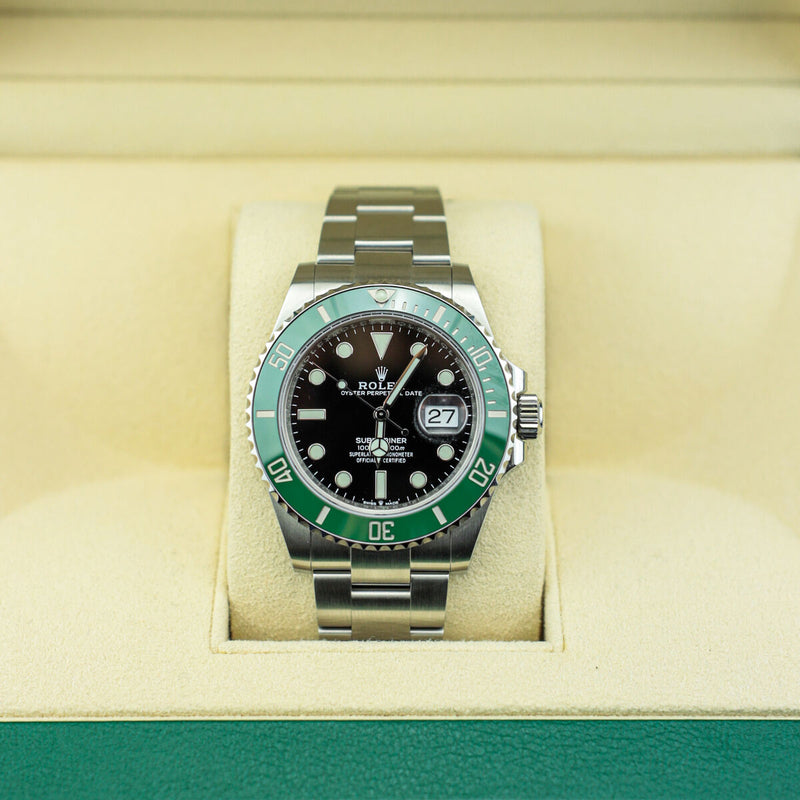 Shop Rolex Submariner Date Oyster Black Dial Oystersteel Silver Steel Strap Watch for Men - M126610LV-0002 in USA