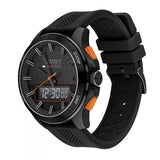 Tommy Hilfiger Jeans Analog Black Dial Black Silicone Strap Watch For Men - 1791763 Buy Now By Tommy Hilfiger
