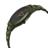 Michael Kors Slim Runway Quartz Black Dial Green Steel Strap Watch For Men - MK8715 Buy Now By Michael Kors