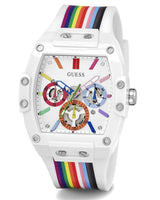 Guess Phoenix Analog White Dial White Silicone Strap Watch for Men - GW0720G1 Buy Now By Guess