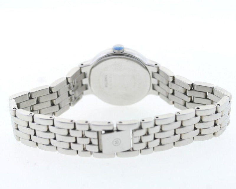 Shop Movado Veturi Quartz Black Dial Silver Steel Strap Watch for Women - 0606338 in USA