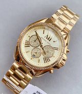 Michael Kors Bradshaw Quartz Gold Dial Gold Steel Strap Watch For Women - MK6538 Buy Now By Michael Kors