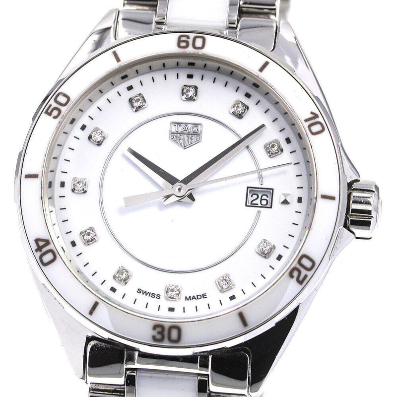 Shop Tag Heuer Formula 1 Diamonds White Dial Two Tone Steel Strap Watch for Women - WBJ141AD.BA0974 in USA
