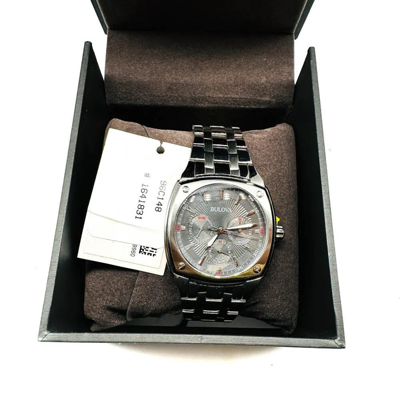 Shop Bulova Classic Collection Multifunction Grey Dial Silver Steel Strap Watch for Men - 96C148 in USA