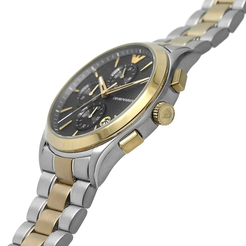Emporio Armani Paolo Chronograph Grey Dial Two Tone Steel Strap Watch For Men - AR11527 Buy Now By Emporio Armani