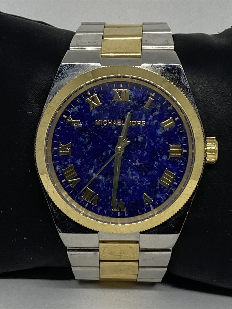 Michael Kors Channing Blue Dial Two Tone Steel Strap Watch For Women - MK5893 Buy Now By Michael Kors