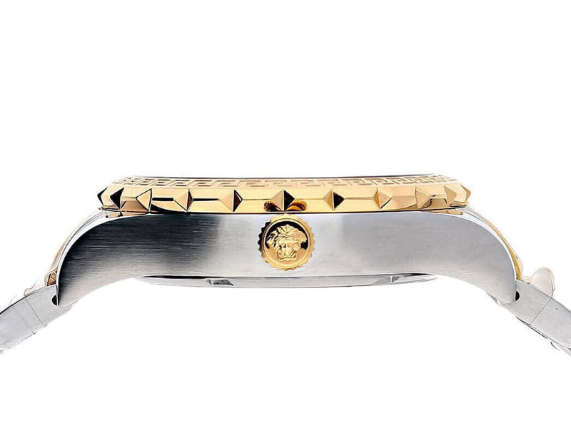 Versace Hellenyium Blue Dial Two Tone Steel Strap Watch for Women - V12060017 Buy Now By Versace