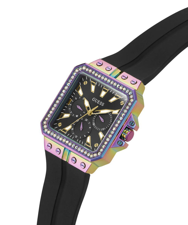 Guess Libra Black Dial Black Silicone Strap Watch For Women - GW0618L3 Buy Now By Guess