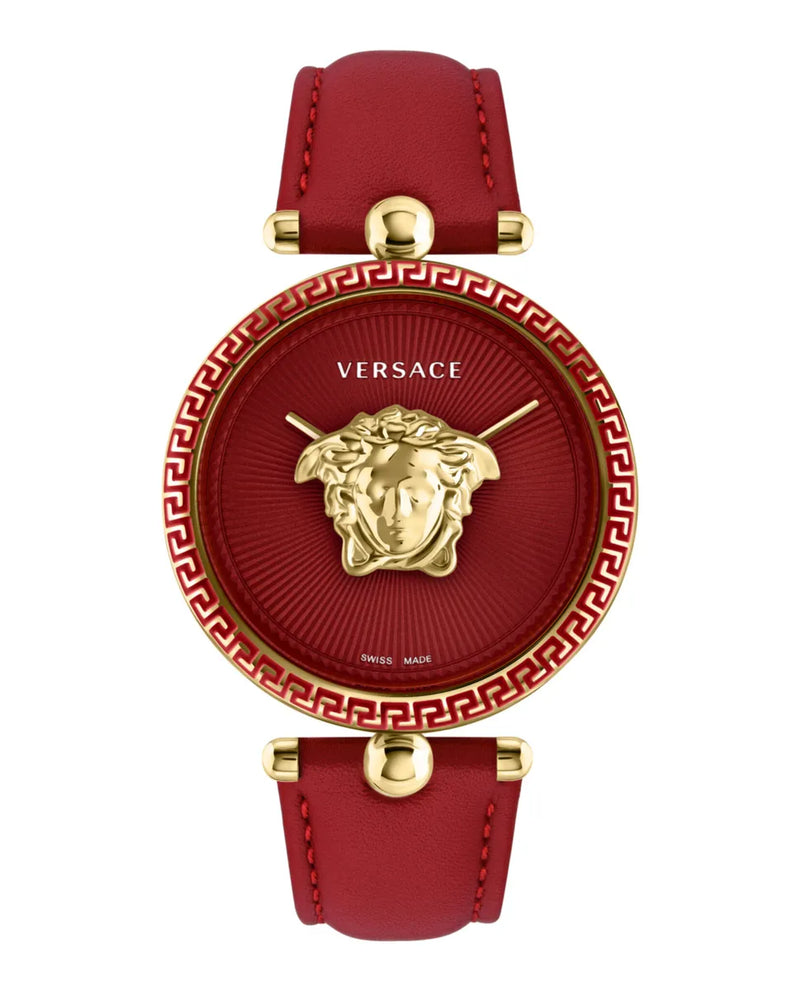 Versace Palazzo Empire Red Dial Red Leather Strap Watch for Women - VCO120017 Buy Now By Versace