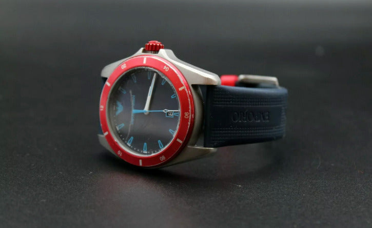 Emporio Armani Sigma Quartz Blue Dial Blue Silicone Strap Watch For Men - AR11217 Buy Now By Emporio Armani