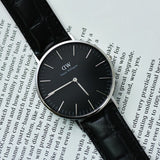 Daniel Wellington Classic Reading Black Dial Black Leather Strap Watch For Men - DW00100135 Buy Now By Daniel Wellington