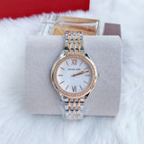Michael Kors Mindy Three Hand White Dial Two Tone Steel Strap Watch For Women - MK7077 Buy Now By Michael Kors
