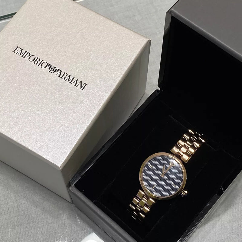 Emporio Armani Arianna Quartz Grey Dial Rose Gold Steel Strap Watch For Women - AR11220 Buy Now By Emporio Armani