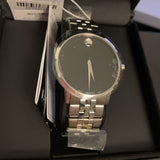 Movado Museum Classic Black Dial Silver Steel Strap Watch for Men - 0607199 Buy Now By Movado