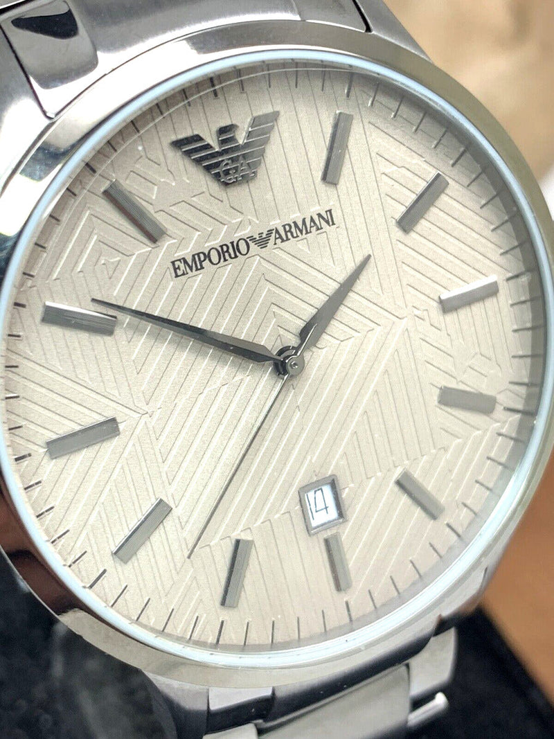 Emporio Armani Renato Quartz Grey Dial Grey Steel Strap Watch For Men - AR11120 Buy Now By Emporio Armani