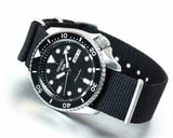 Seiko 5 Sports SKX Automatic Black Dial Black NATO Strap Watch For Men - SRPD55K3