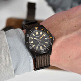Shop Seiko Prospex Black Series 1965 Limited Edition Black Dial Brown NATO Strap Watch For Men - SPB253J1 in USA