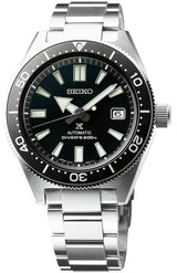 Shop Seiko Prospex Automatic Diver Black Dial Silver Steel Strap Watch For Men - SPB051J1 in USA