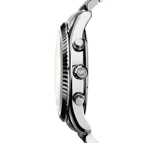 Michael Kors Lexington Silver Dial Silver Steel Strap Watch for Men - MK8405 Buy Now By Michael Kors