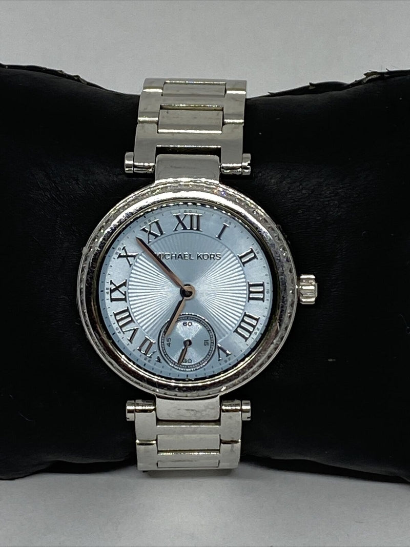 Michael Kors Skylar Quartz Blue Dial Silver Steel Strap Watch For Women - MK5988 Buy Now By Michael Kors